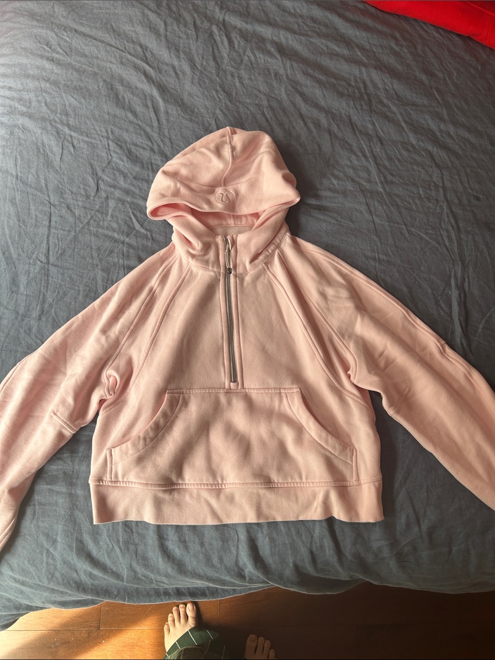Pink Lululemon Scuba Half-Zip Hoodie M